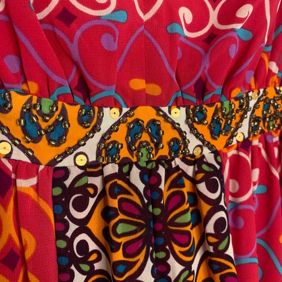 Nicole by Nicole Miller Colorful Maxi Dress - Picture 3 of 5